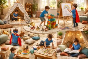 découvrez 10 jeux d'intérieur créatifs pour enfants, conçus pour stimuler leur imagination et favoriser leur développement tout en s'amusant à la maison.