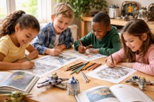 découvrez les avantages des coloriages à imprimer star wars, alliant apprentissage et amusement pour les enfants. stimulez leur créativité tout en les plongeant dans l'univers galactique.