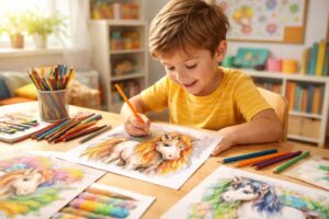 découvrez les avantages pédagogiques du coloriage d'un poney à imprimer, une activité créative idéale pour stimuler la motricité fine et l'imagination des petits artistes.