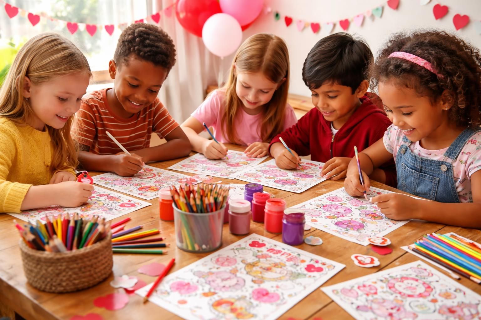 explorez une sélection amusante et créative d'idées de coloriage pour la saint-valentin, parfaites pour divertir et stimuler l'imagination de vos enfants.