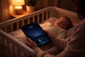 découvrez comment instaurer un rituel du coucher apaisant pour le sommeil de votre bébé grâce à l'ipad air en mode nuit, favorisant détente et sérénité.