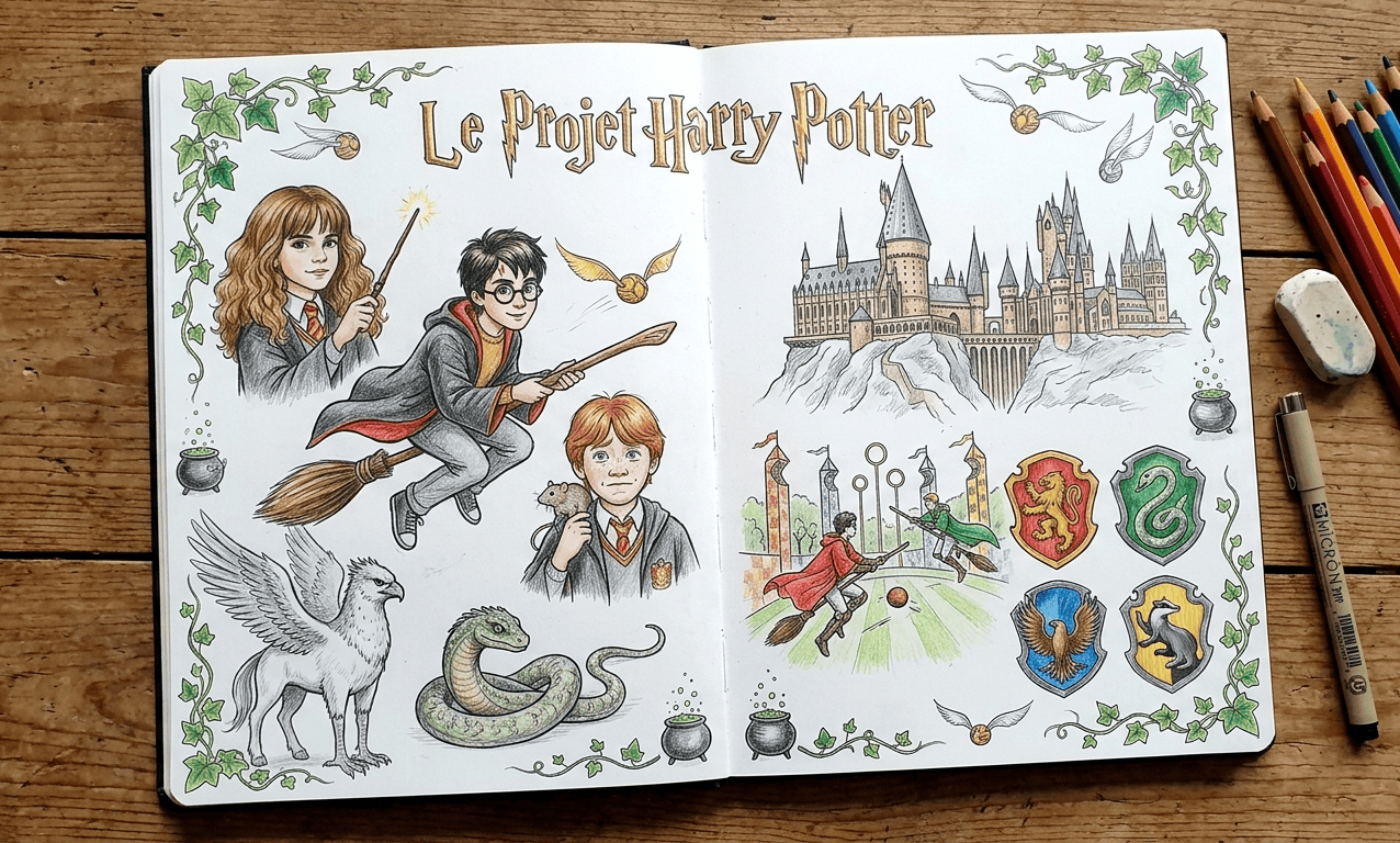 dessin Harry Potter